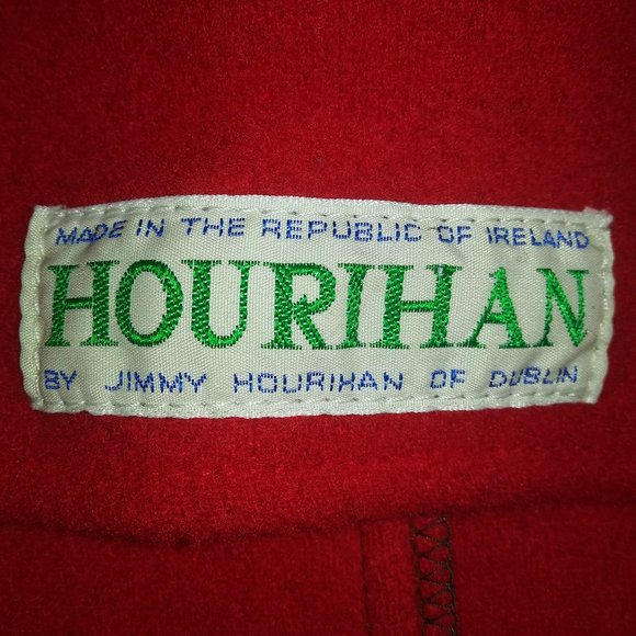 Vintage JIMMY HOURIHAN Green Wool Jacket. Made in Ireland - Picture 6 of 6